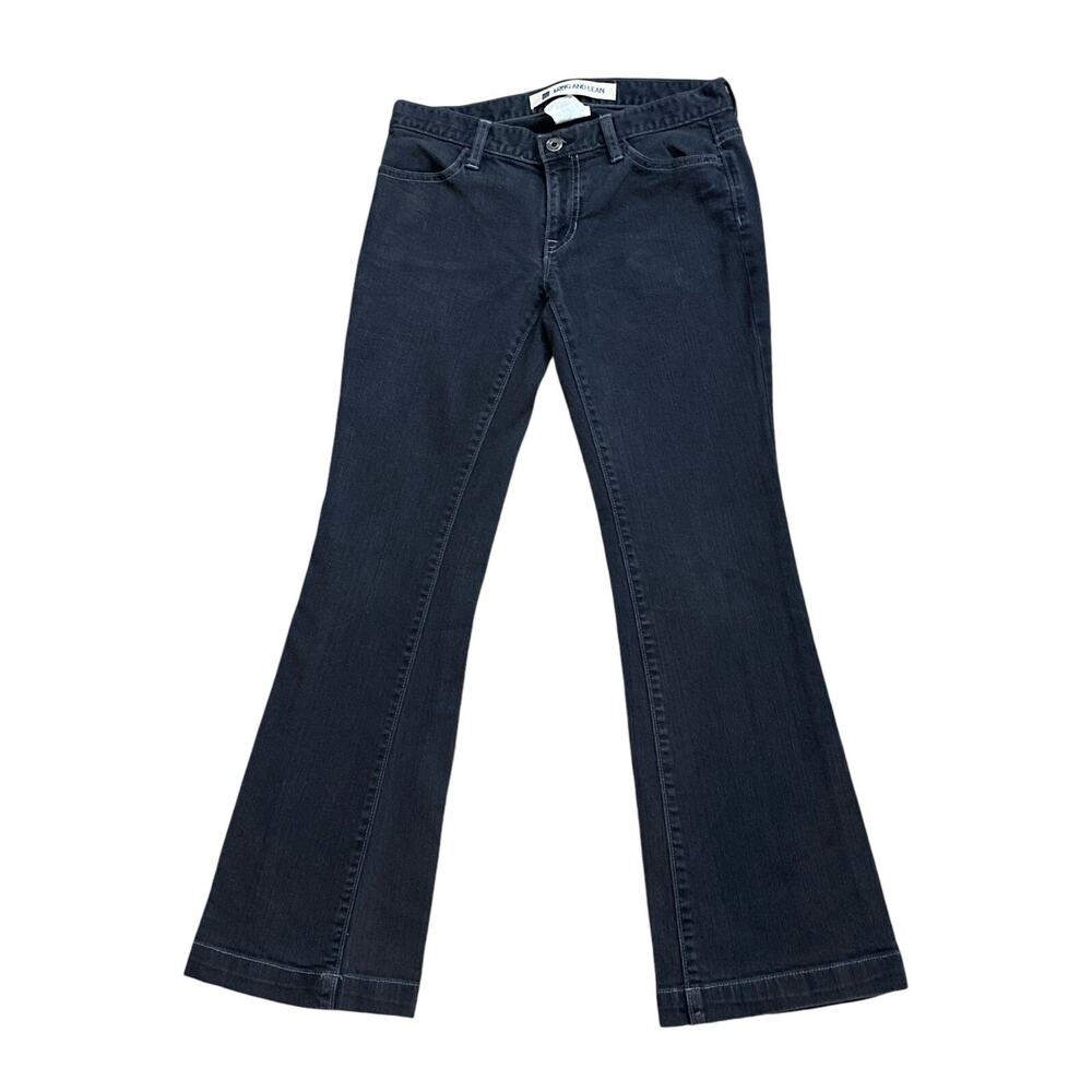 GAP Womens Size 1 Dark Gray Long and Lean Low Rise Boot Cut Jeans 28.5" Inseam